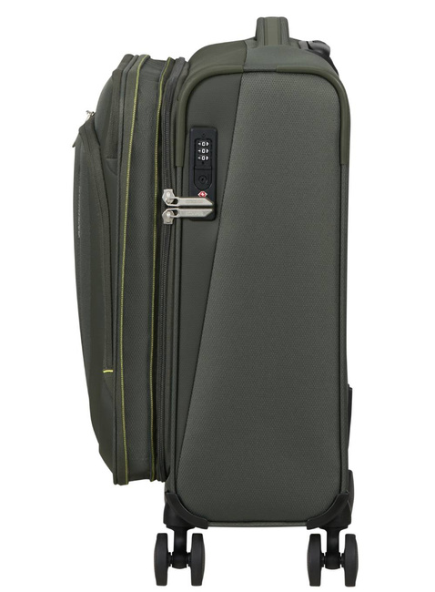Walizka kabinowa American Tourister Wanderlite Spinner S EXP - dark khaki