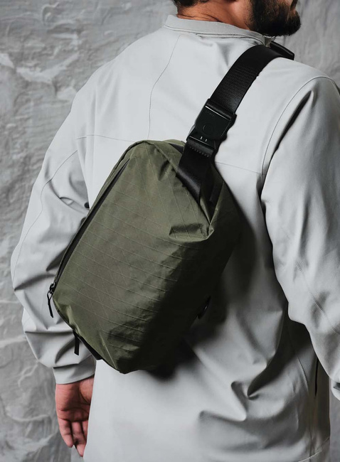 Torba na ramię crossbody Alpaka Go Sling X-Pac® - dark green