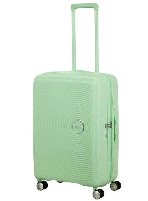 Walizka średnia American Tourister Soundbox EXP - pastel green