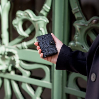 Miniportfel Miniwallet Secrid Ornament - black