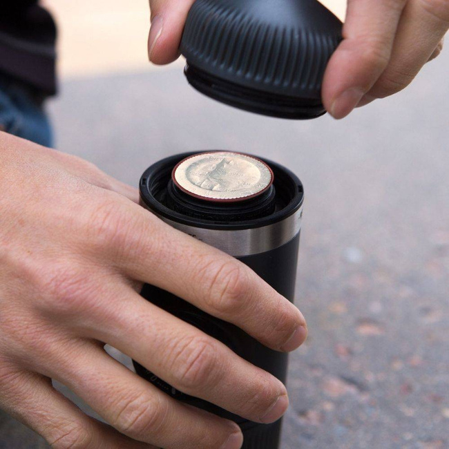 Zestaw ekspres podróżny Nanopresso + adapter do kapsułek NS Wacaco 