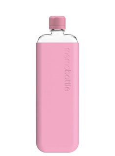 Wielorazowa butelka na wodę Memobottle Original Slim 450 ml - cherry blossom