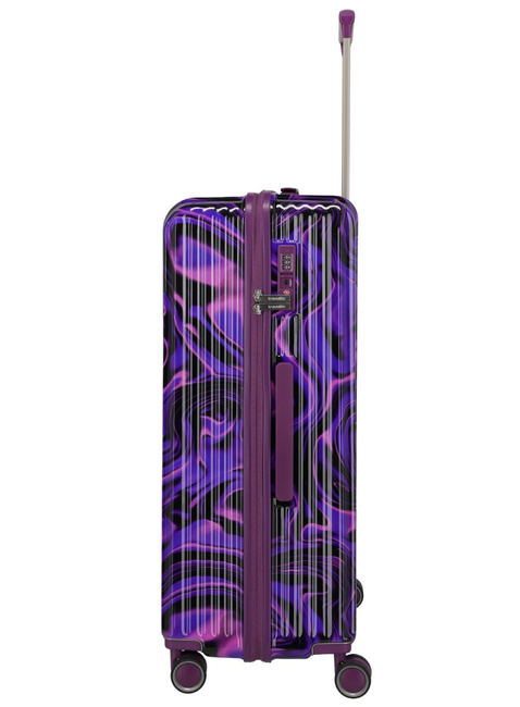 Walizka duża Travelite Lascana - purple swirl