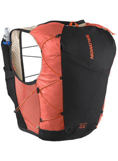 Damska kamizelka do biegania Salomon Active Skin 12 Women - emerglow / black