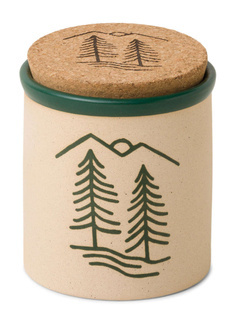 Świeca sojowa ceramiczna Paddywax Cypress + Fir 226 g - dark green