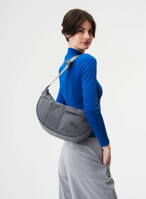 Torba na ramię Pinqponq Krumm Medium - crinkle grey