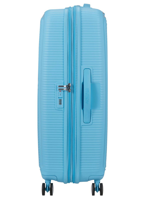 Walizka duża American Tourister SoundBox EXP - blueberry fizz