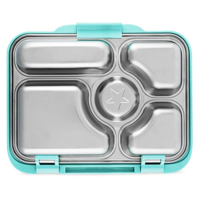 Lunchbox śniadaniówka Yumbox Presto ze stalową tacą - tulum aqua