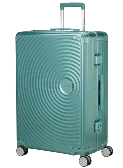 Walizka duża American Tourister Soundbox Alu - dusty turquoise