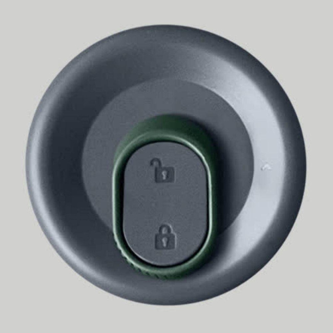 Kubek podróżny szklany Black + Blum - olive