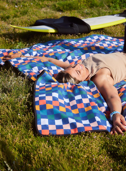 Koc piknikowy Slowtide Sundown Park Blanket - deep Pacific