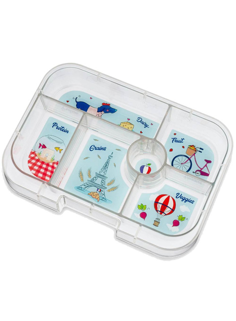 Szczelna średnia śniadaniówka Yumbox Original - hazy gray / Paris