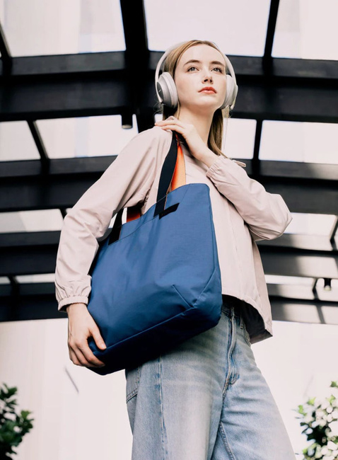 Torba miejska na zakupy Alpaka Elements Tote Medium - blue / orange