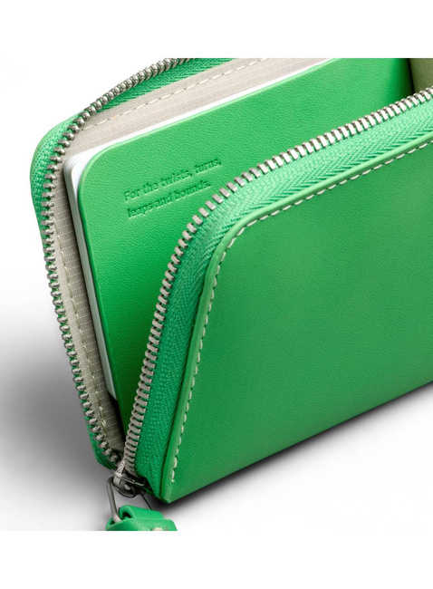 Skórzany portfel kieszonkowy Bellroy L-Pocket - neon green