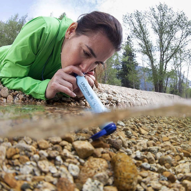 Zestaw 2 słomek filtrujących Lifestraw Personal - blue