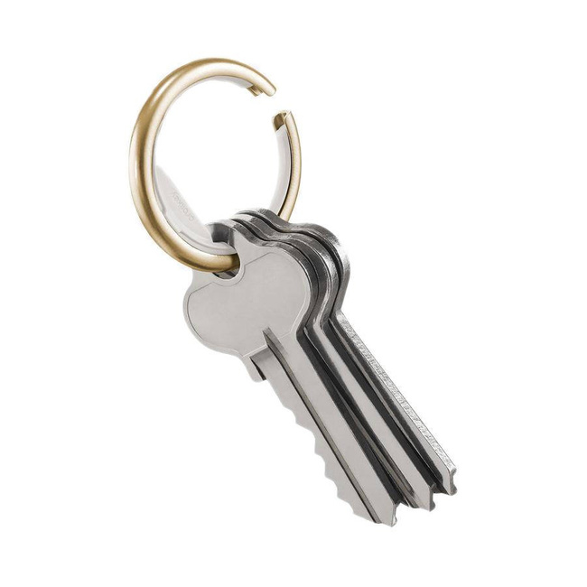 Uchwyt pierścień do kluczy Orbitkey Ring - yellow gold