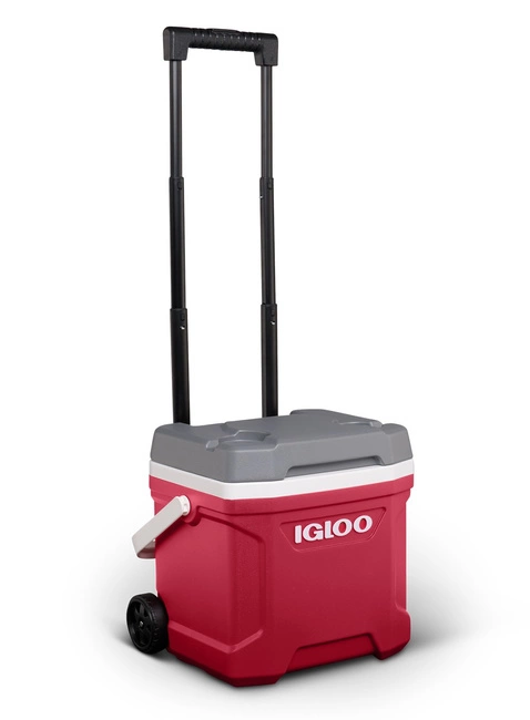 Lodówka turystyczna na kółkach Igloo Latitude Roller 15 l - indigo red / grey