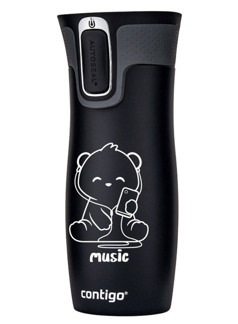 Kubek termiczny Contigo West Loop - music teddy / black