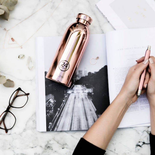 Butelka stalowa na napoje 24Bottles Urban 500 ml - amber deco