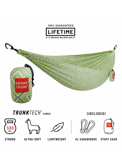 Hamak 2-osobowy Grand Trunk TrunkTech Double Hammock - green mamba