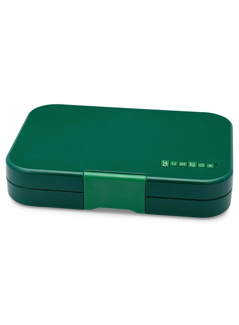 Lunchbox pojemnik na śniadanie XL Yumbox Tapas 4 - Greenwich green / race cars tray