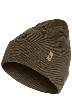 Czapka wełniana Fjallraven Classic Knit Hat - dark olive
