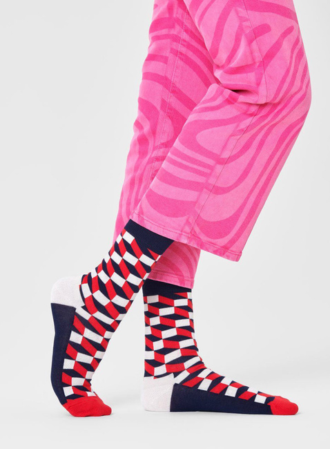 Skarpety unisex Happy Socks - navy / filled optic