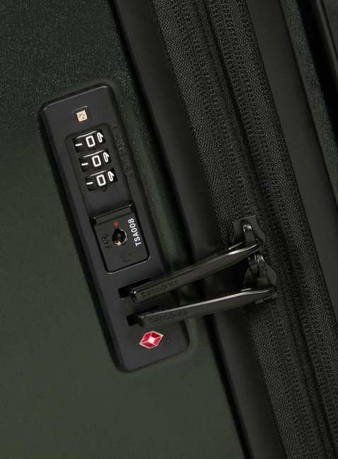 Walizka średnia poszerzana Samsonite Fyrm EXP - deep green