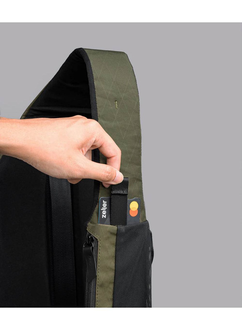 Plecak na jedno ramię Alpaka Metro Crossbody Left Shoulder X-Pac - olive green