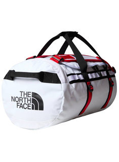 Torba plecak The North Face Base Camp Duffel M - tnf white / tnf black / elevation red