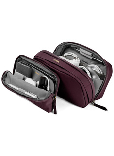 Organizery biurowe podróżne Orbitkey 2-in-1 Tech Pouch - plum