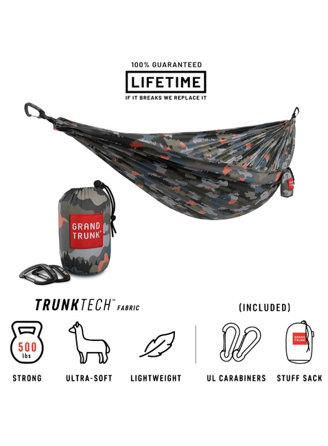 Hamak 2-osobowy Grand Trunk TrunkTech Double Hammock - urban camo