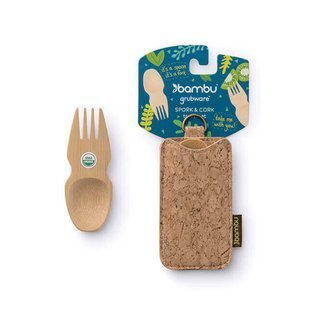 Wielorazowy Spork & Cork z etui Bambu Bamboo Spork Set