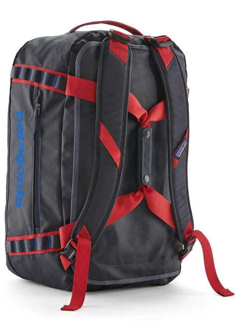 Składana torba plecak Patagonia Black Hole Duffel 40 l - smolder blue / amanita red