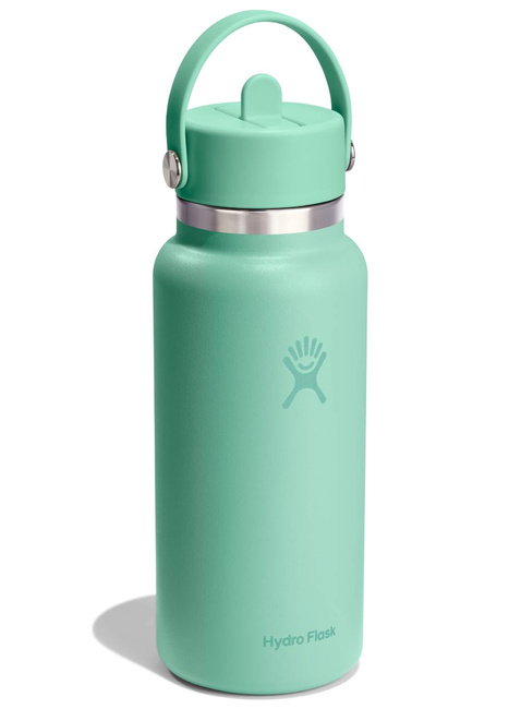Butelka termiczna ze słomką Hydro Flask Wide Mouth Straw Cap 946 ml - mermaid green