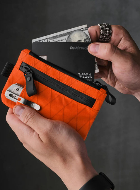 Portfel saszetka Alpaka Zip Cardholder - hot orange