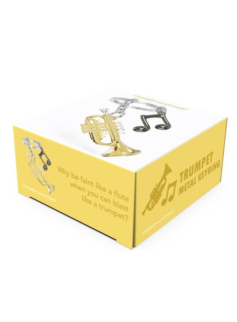 Brelok do kluczy zawieszka Metalmorphose - trąbka z nutą