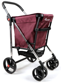 Wózek na zakupy składany Rolser Basket MF - bordeaux