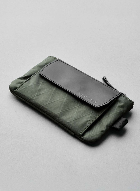 Portfel saszetka Alpaka Zip Pouch Coin - dark green