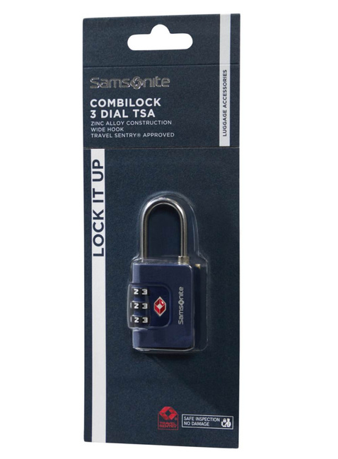 Kłódka do walizki Samsonite Ta Revolution Combilock 3 Dial TSA - midnight blue