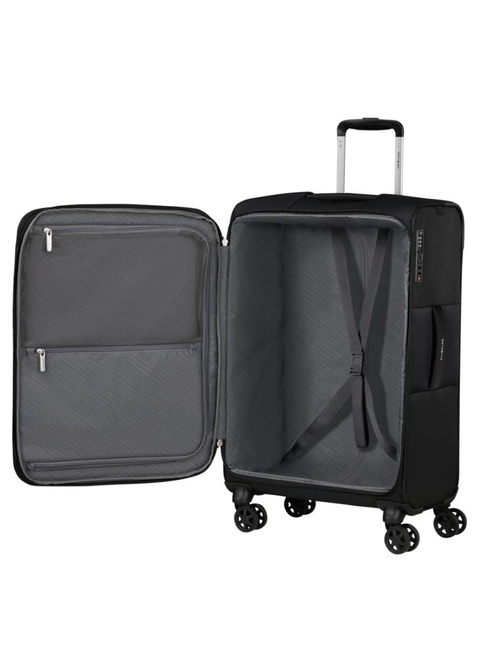 Walizka średnia poszerzana Samsonite Base Breeze - black