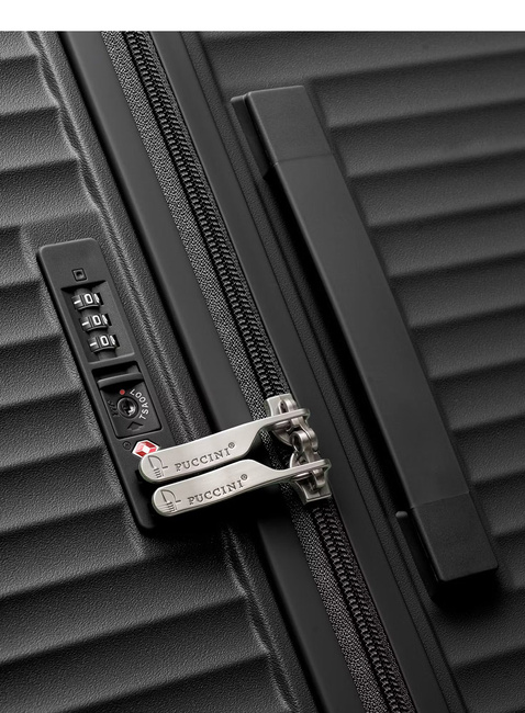 Walizka średnia Puccini Monte Carlo - czarny