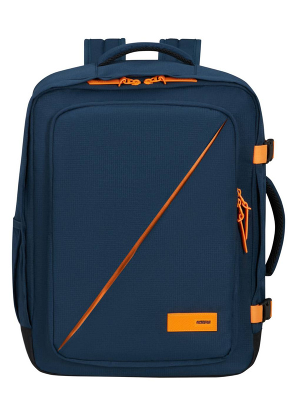 navy / radiant orange