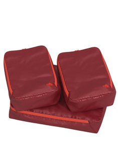 Zestaw organizerów CabinZero Ultralight Packing Cubes Set - fiesta red