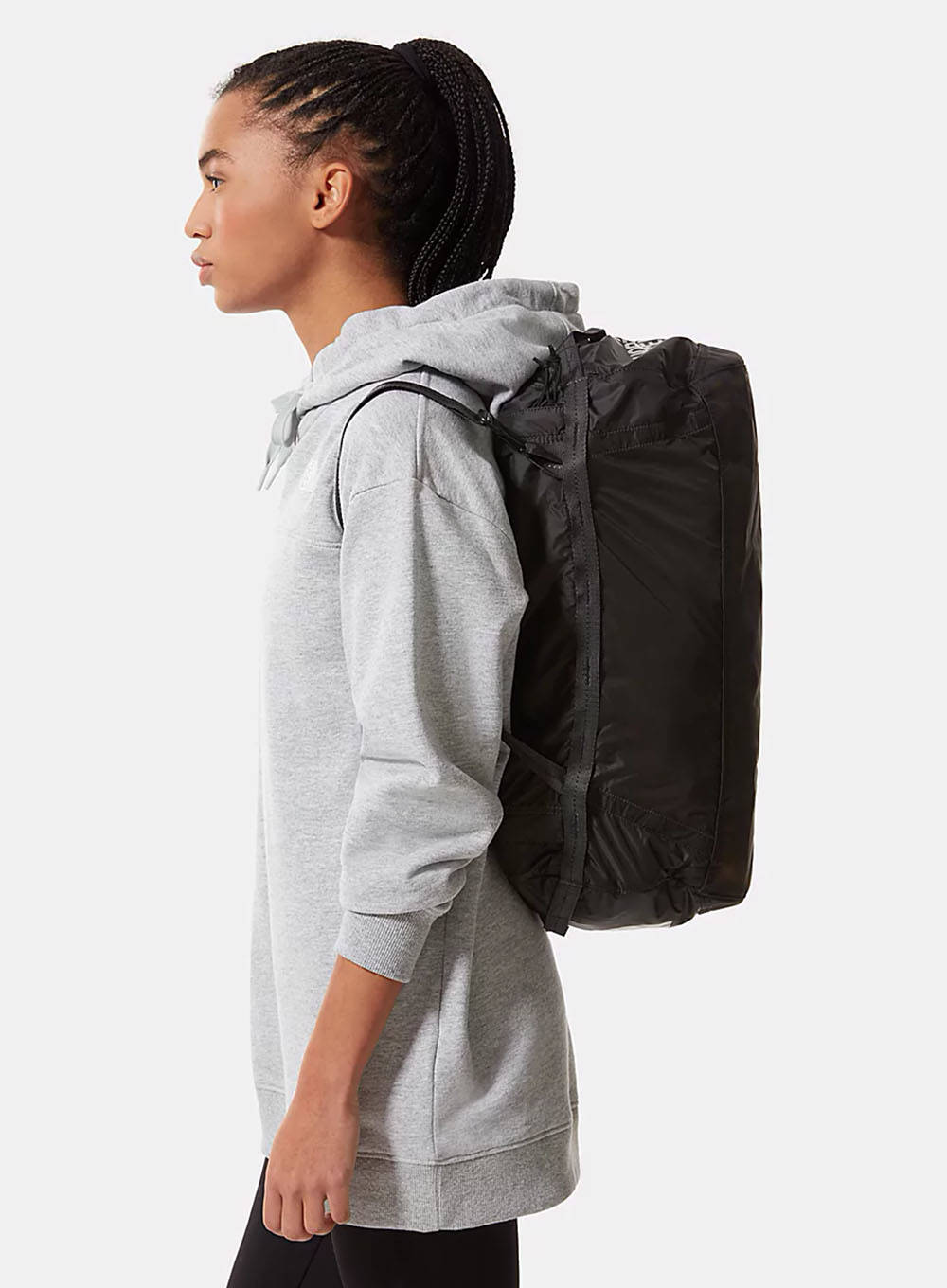 The north face on sale flyweight duffel asphalt grey