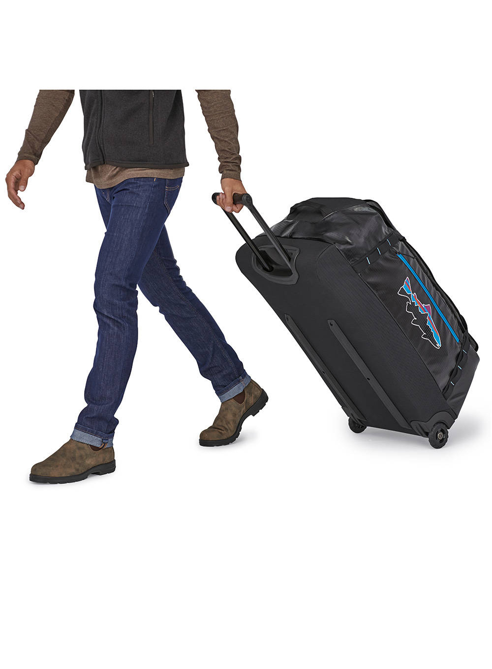 Torba podróżna na kółkach Patagonia Black Hole Wheeled Duffel Bag 100 l