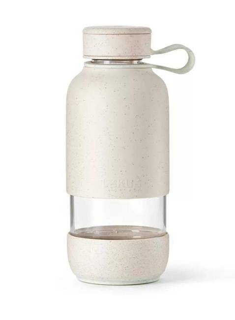  Butelka szklana wielorazowa Lekue TO GO ORGANIC 0,5 l - stone