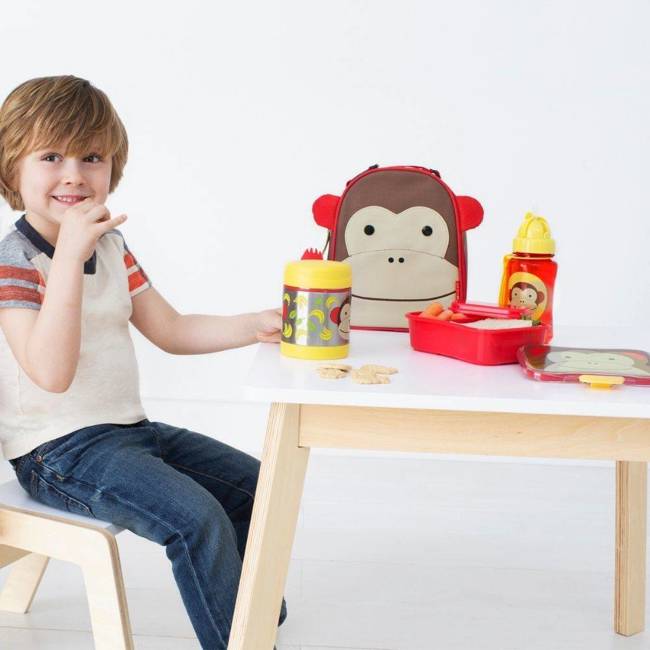  Pudełko / śniadaniówka Skip Hop Zoo Little Kid Lunch Kit - monkey