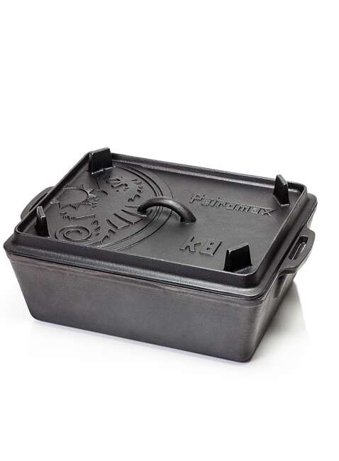  Żeliwna forma do chleba Petromax Loaf Pan With Lid K8 - black