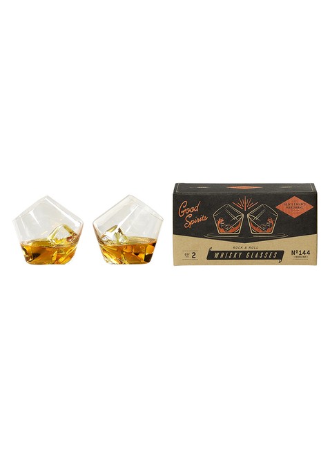 2 szklanki do whiskey Gentlemen's Hardware Rocking Whiskey Glasses